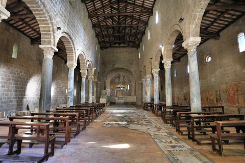 Colonne marmoree all’interno della Basilica